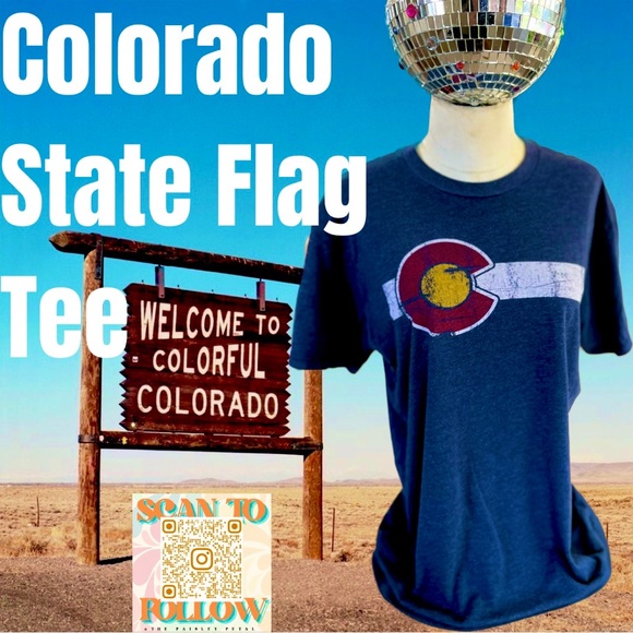 COLORADO STATE FLAG GRAPHIC TEE - Picture 1 of 5